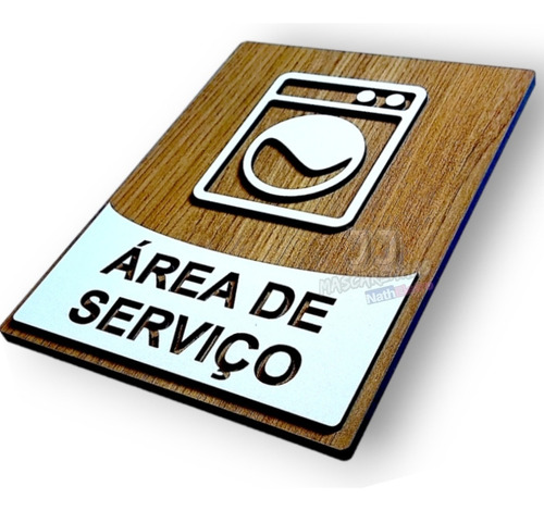 Placa Para Lavanderia Área De Serviço Decorativa Mdf 3mm Área De Serviço