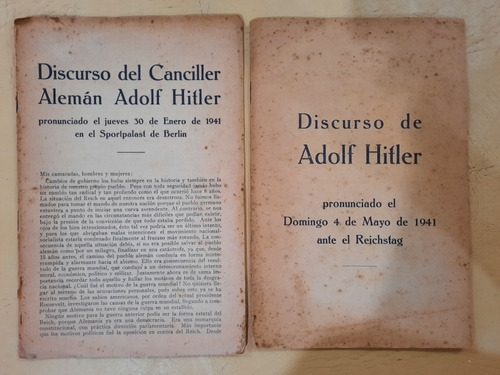 Discurso De Adolf Hitler (1941) Folleto