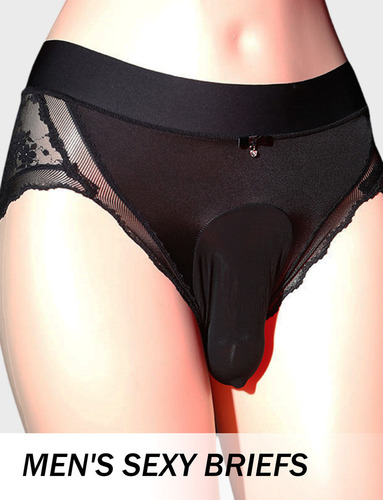 Ropa Interior Tangas Para Hombre Encaje Briefs 2 Piezas
