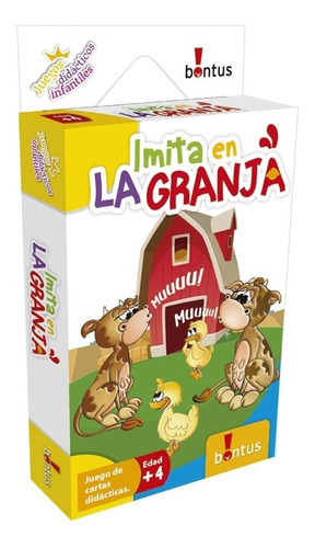 Juego De Cartas Didáctico Imita En La Granja Infantil Piki