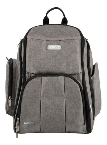 Mochila Maternal Backpack Gris Infanti Color Gris