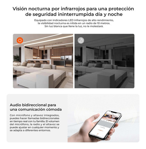 Tenda Cámara De Seguridad Wifi 6 Panorámica 360° 2k