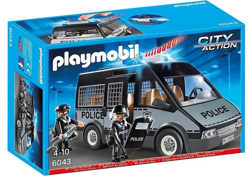 Playmobil Camioneta Van Especial  Policia 6043 Casa Valente