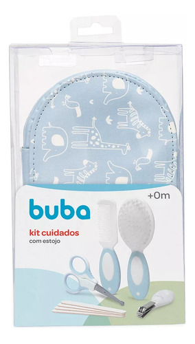 Kit Higiene Cuidados Bebê C/estojo Tesoura Pente 9itens Buba