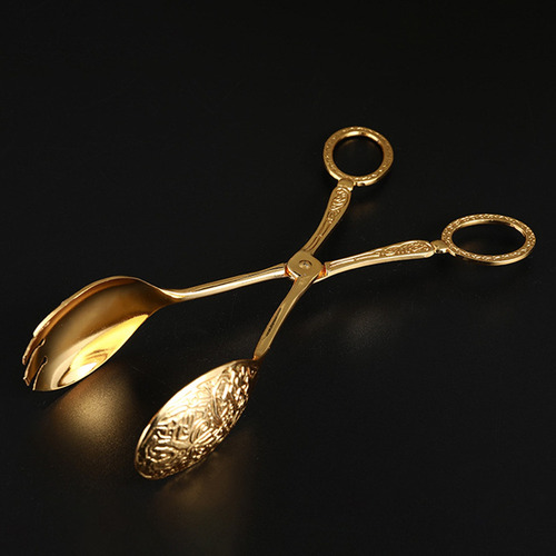 /pegador De Pão Tenazes De Metal Para Cozinha Dourado