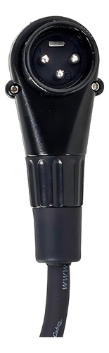 Cabo Xlr Macho 90º Graus Para P2 Macho Estereo 50cm