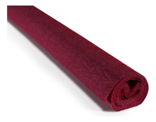 Rollo Papel Crepe Italiano Premium 3.17 Oz Rojo Burdeo