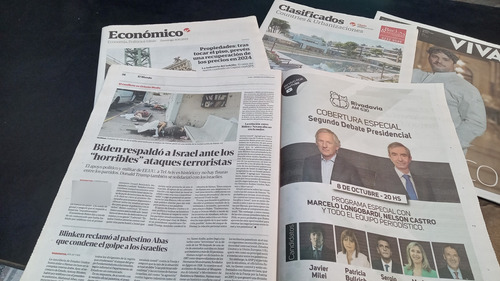 Clarín Ataque Terrorista Hamas Israel Completo Año 2023 8/10 (Usado)