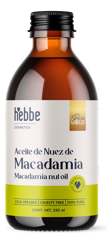 Aceite De Nuez De Macadamia Puro Capilar 250ml