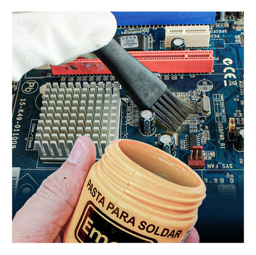 Pasta Para Solda Estanho Pote Com 450g 127/220V