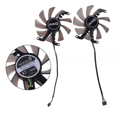 Ventilador Refrigeracion Dual Para Super Tarjeta Grafica Ma