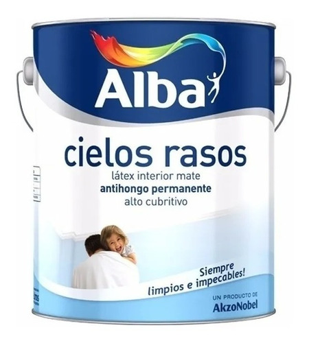 Pintura Latex Cielorraso Antihongo X 10 Lts Alba