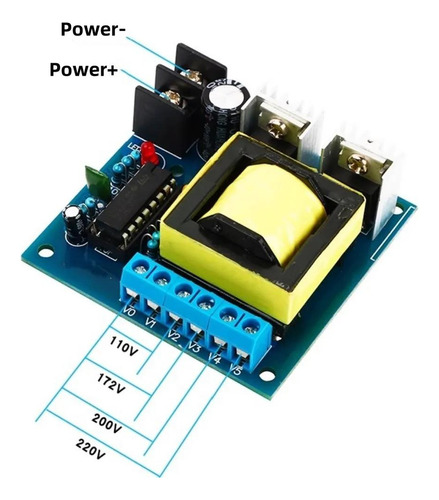 Módulo Inversor Onda Cuadrada 150w Dc12 V A Ac110 V 220v