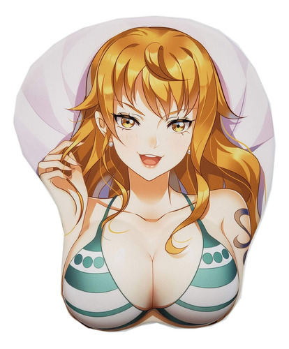 Alfombrilla Raton Reposamuñeca Para Juego 3d One Piece Nami