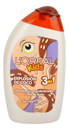 Shampoo 3 En 1 L'oreal Explosión De Coco 265 Ml