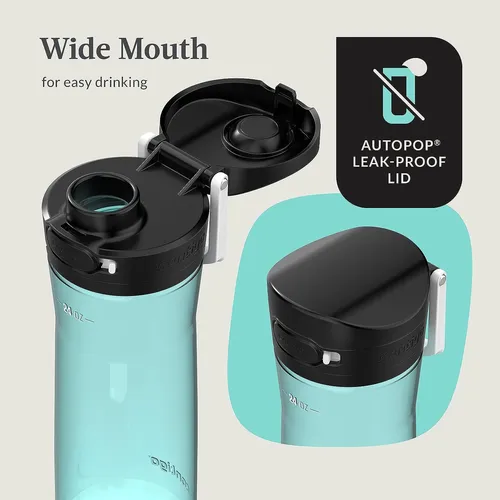 Set 2 Botellas De Agua Contigo Tapa Chug Con Mango