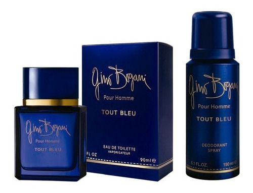Perfume Gino Bogani Tout Bleu Eau De Toilette X 90ml + Deo