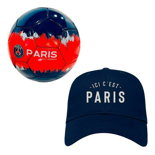 Balón Fútbol #4 Psg Fex Pro Más Gorra Azul