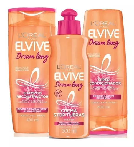 L'Oreal Paris Elvive - Dream Lengths - Juego de champú restaurador y  acondicionador súper desenredante, un juego