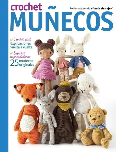 Kit Imprimible 25 Patrones Amigurumi Muñecos En Crochet 