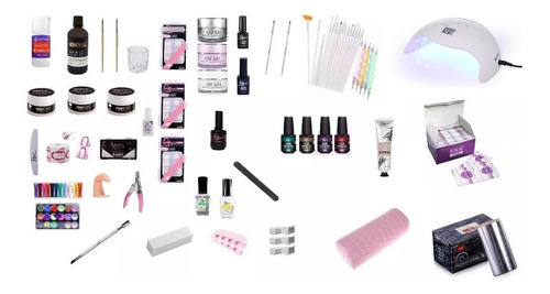 Kit Completo Estudiantes,manicure,permanente, Uñas Acrilicas