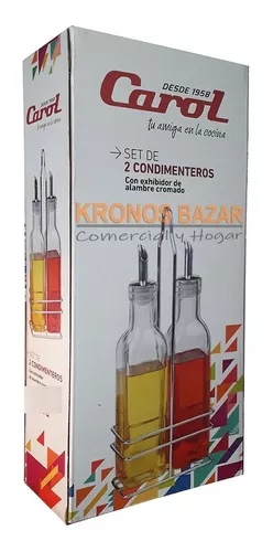 Aceitera Vinagrera Vidrio Con Pincel Especiero Frasco 250 Ml