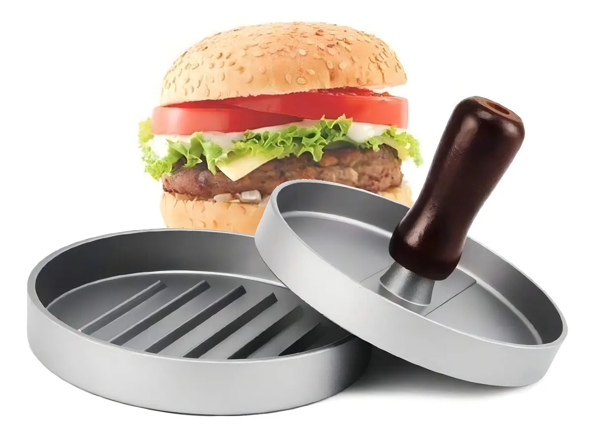 Modelador De Hambúrguer Clássico Burger Press Alumínio 11cm Prensador