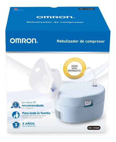 Omron Nebulizador Compresor Para Niños Y Adultos Ne-c106b