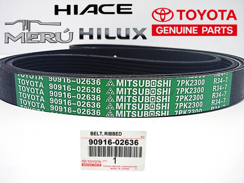 Correa Unica Servicio Toyota Hilux 2.7 Meru Hiace 7pk2300