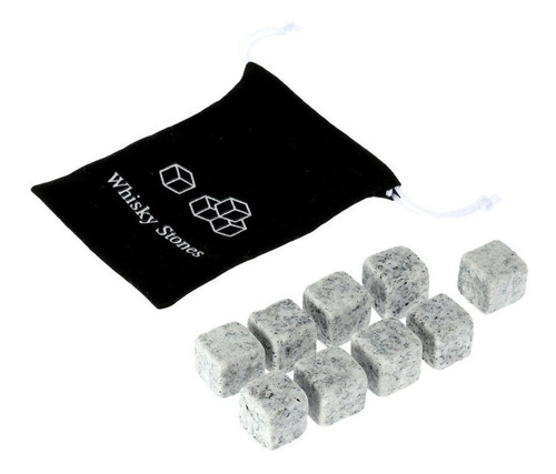 9 Unids/set Cubo De Hielo Rocas Reutilizables Whisky Escalof