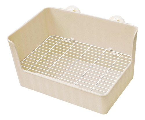 Caja De Arena Para Conejos, Bandeja De Entrenamiento Marrón