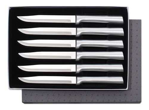 Set X6 Cuchillos De Acero Inoxidable Con Asas De Aluminio