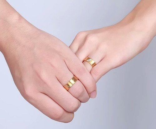 Anillos De Boda Oro 18k Compromiso Matrimonio Amor Plata