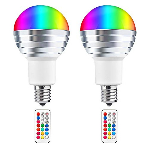 Bombilla Led Cambiante De Color E17 Rgbw De 3w A50, Bas...