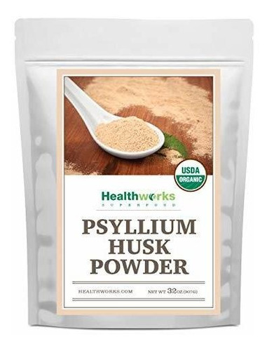 Healthworks - Polvo De Cáscara De Psyllium