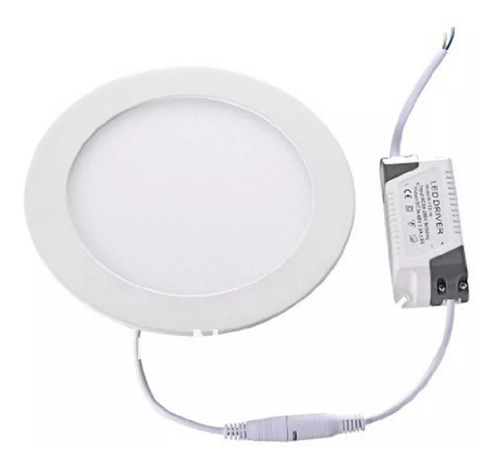 Imagen 4 de 9 de Panel Led Embutir 18w Redondo Luz Calido Frio - Ahorro 80%