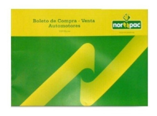 Block Boleto Compra Y Venta Automotor Norpac X100 Hojas