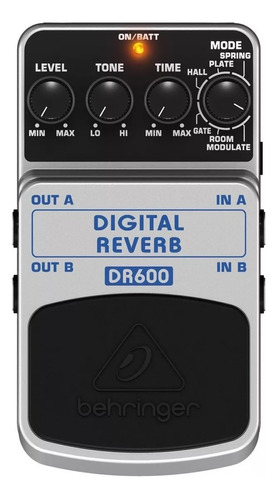 Pedal De Efecto Reverb Digital Stereo Behringer Dr600
