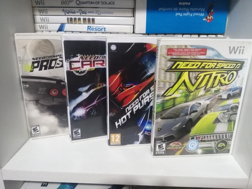 Colección Need For Speed Para Wii Wiiu Nintendo Car Racing 