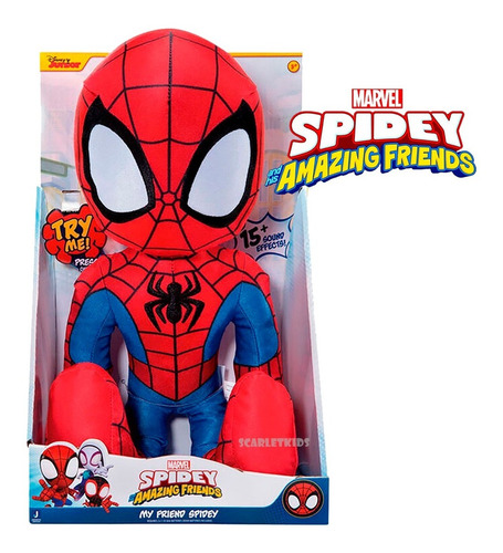 Spidey Peluche Spiderman Sonidos Marvel Amazing Friends Sk