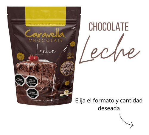 Cobertura Chocolate Caravella 1kg Blanco Negro Alfajor Chips