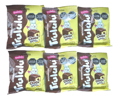 Dulces Trululu Choco Bananos X 6 Und - g a $51