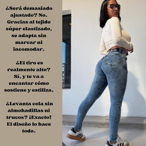 Jean Las Locas Chupin Original Levanta Cola Super Elastizado