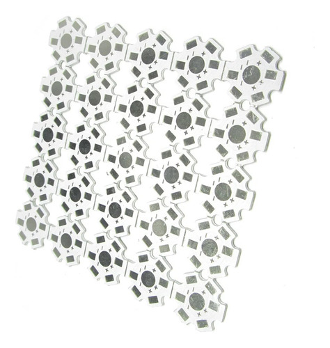 10 X Disipador Led Estrella Smd 1w 3w 5w Aluminio 2-pin