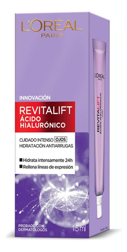 L´oréal Crema Revitalift Cuidado Intenso Ojos Hialu 15 Ml