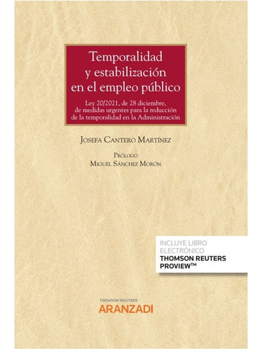 Libro Temporalidad Y Estabilizacion En El Empleo Publico ...