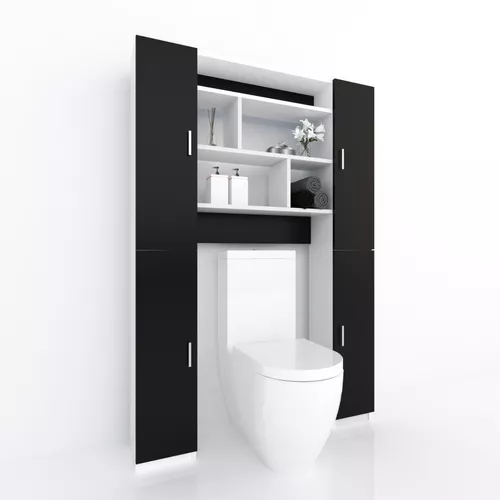 Mueble Para Baño Sobre Inodoro Organizador Estante 4 Puertas