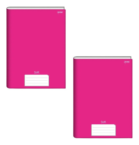 Caderno Universitario Brochurão 96f Stiff Rosa Cd C/02un