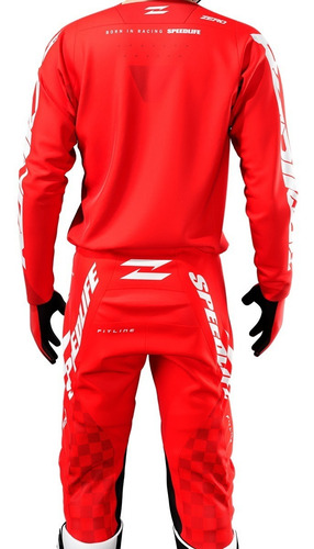 Conjunto Mx / Motocross Radikal Zero Rojo-all Motors Online