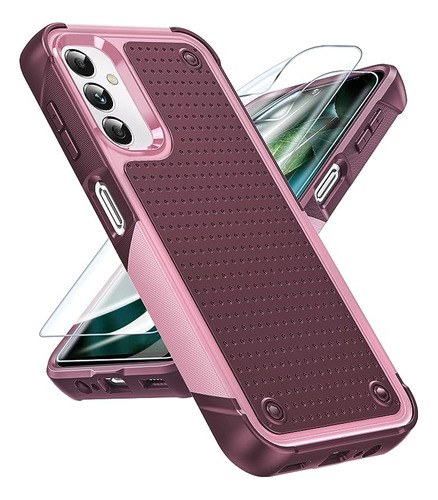 Funda Para Samsung Galaxy A14 5g + 2 Protect. Pantalla -rosa